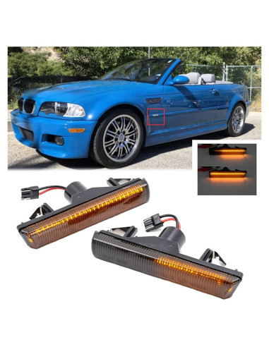 Luces de Marcador Lateral LED Ámbar Mingrui para BMW E46 M3