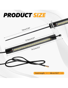 2 Luces de Giro LED Hbxdeco Impermeables para Motocicleta 2