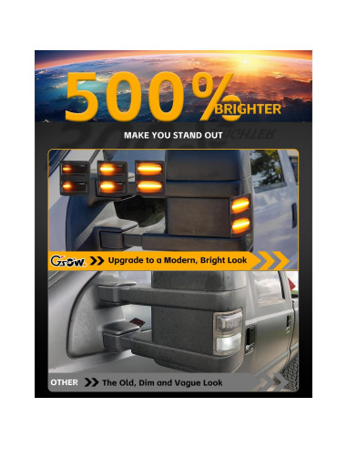 Luces de Marcador LED GSOWO para F250 F350 2008-2016 - 2 pcs