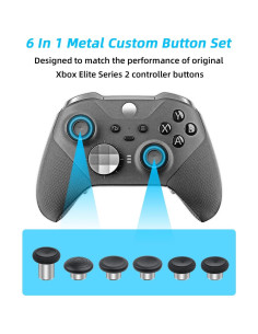 Thumbsticks de Metal Mcbazel para Xbox Elite Series 2 - Negro 2