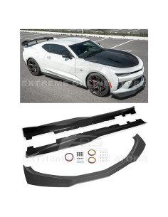 Labio Divisor Frontal ABS Negro Mate Extreme para Camaro SS 2016-2023