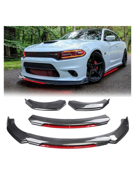 Kit Labio Parachoques Frontal Universal DREAMIZER Fibra Carbono