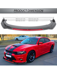 Kit Labio Parachoques Frontal Universal DREAMIZER Fibra Carbono 2