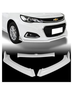 Kit de Parachoques Delantero Chevrolet Malibu 2013-2018 - 3 Piezas ABS Blanco