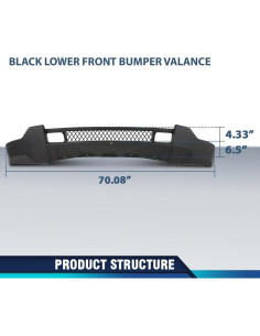 Valance Inferior Parachoques PIT66 Negro Jeep Grand Cherokee 2011-2013 2