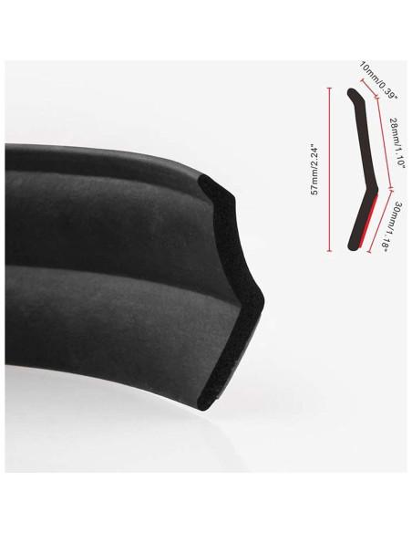 Protector de Parachoques Frontal EOHMAK Universal 1M Negro