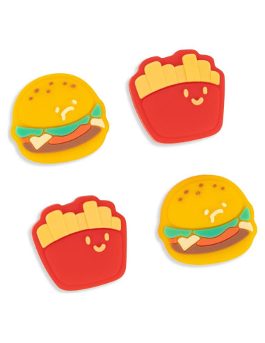 Tapones de Silicona GeekShare para Joycon - Chips Hamburguesa