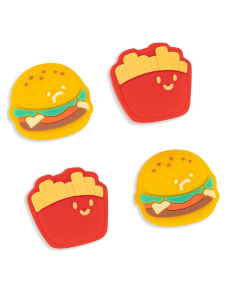 Tapones de Silicona GeekShare para Joycon - Chips Hamburguesa
