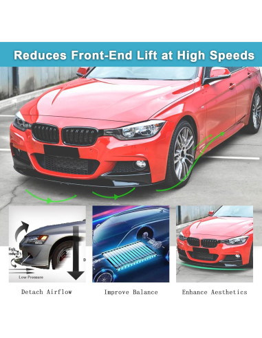 Lip Spoiler Frontal KHK para BMW Serie 3 F30 F31 M-Sport