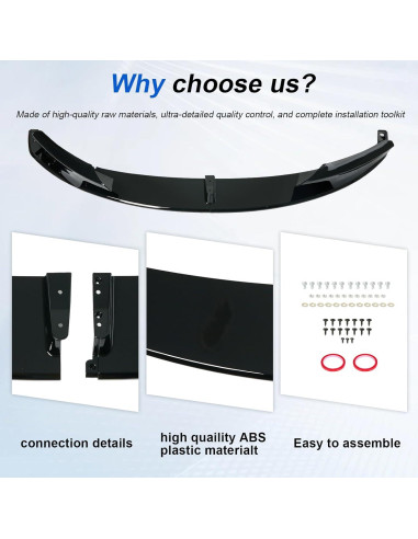 Lip Spoiler Frontal KHK para BMW Serie 3 F30 F31 M-Sport