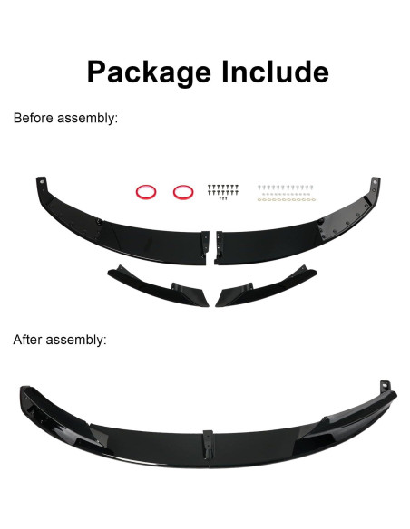 Lip Spoiler Frontal KHK para BMW Serie 3 F30 F31 M-Sport