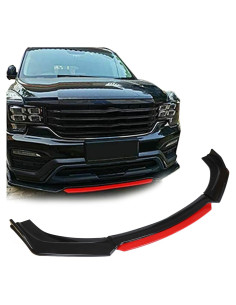 Protector de Spoiler Frontal LABLT Universal Rojo 2 Capas