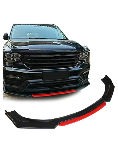 Protector de Spoiler Frontal LABLT Universal Rojo 2 Capas