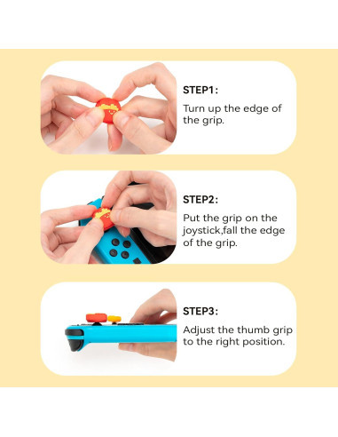 Tapones de Silicona GeekShare para Joycon - Chips Hamburguesa