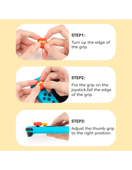 Tapones de Silicona GeekShare para Joycon - Chips Hamburguesa