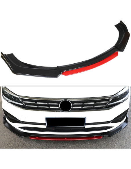 Protector de Spoiler Frontal LABLT Universal Rojo 2 Capas