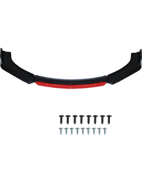 Protector de Spoiler Frontal LABLT Universal Rojo 2 Capas