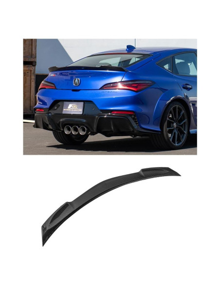 Alerón Trasero Extendido Acura Integra 2023 Fibra de Carbono
