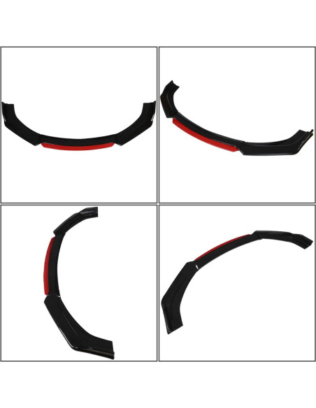 Protector de Spoiler Frontal LABLT Universal Rojo 2 Capas