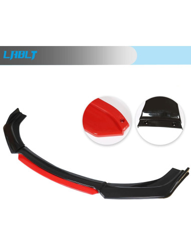 Protector de Spoiler Frontal LABLT Universal Rojo 2 Capas