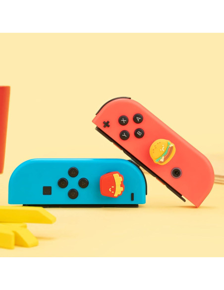 Tapones de Silicona GeekShare para Joycon - Chips Hamburguesa