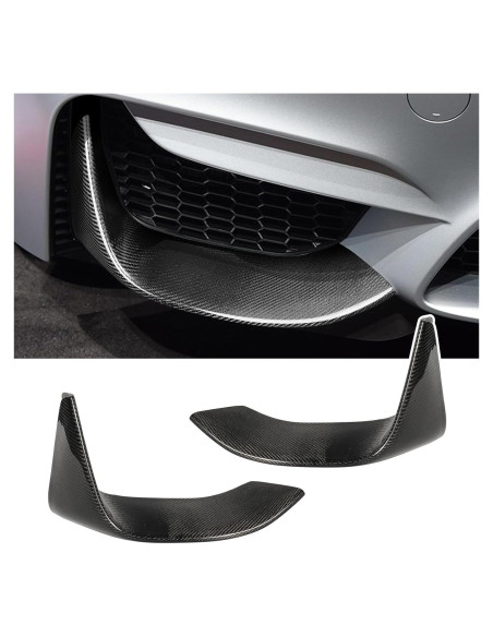 Divisores de Parachoques Frontal de Fibra de Carbono Fancemot para BMW F80 M3 F82 F83 M4 2015-2020