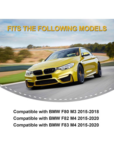 Divisores de Parachoques Frontal de Fibra de Carbono Fancemot para BMW F80 M3 F82 F83 M4 2015-2020