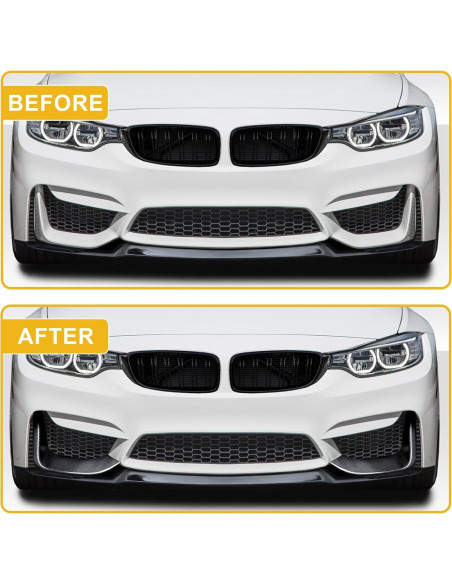 Divisores de Parachoques Frontal de Fibra de Carbono Fancemot para BMW F80 M3 F82 F83 M4 2015-2020