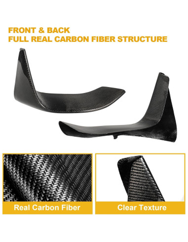 Divisores de Parachoques Frontal de Fibra de Carbono Fancemot para BMW F80 M3 F82 F83 M4 2015-2020
