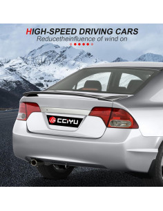 Alerón Trasero ABS Negro cciyu para Honda Civic 2006-2011 2