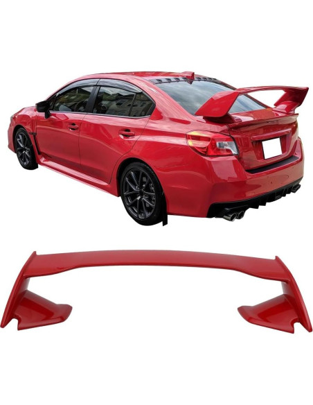 Spoiler de Maletero IKON MOTORSPORTS Rojo Puro para Subaru