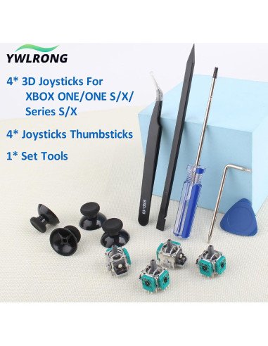Joysticks Reemplazo Xbox One S/X 4 Piezas + Herramientas