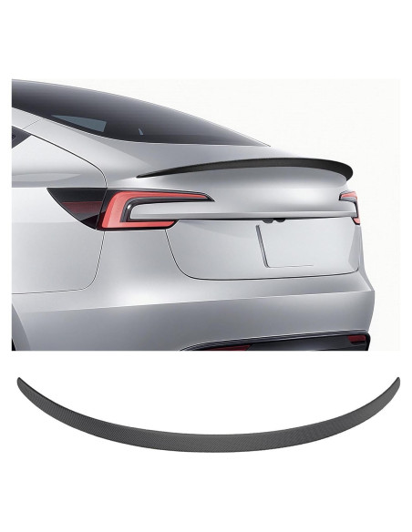 Spoiler Alerón Trasero Tesla Model 3 2016-2023 ABS Fibra Carbono