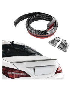 Spoiler Trasero Universal SSNNUU 1.5m Fibra de Carbono Autoadhesivo
