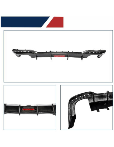 Difusor Trasero de Fibra de Carbono JC SPORTLINE para Audi S5 A5 2020UP