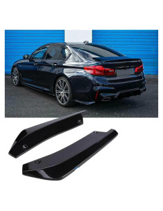 2 Piezas Difusor Parachoques Trasero BMW G30 G20 F30 E90 Negro