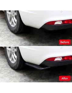 2 Piezas Difusor Parachoques Trasero BMW G30 G20 F30 E90 Negro 2