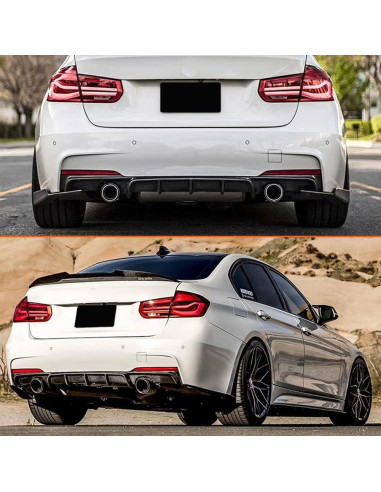 Difusor Trasero de Fibra de Carbono KIT MCARCAR para BMW F30 2012-2018