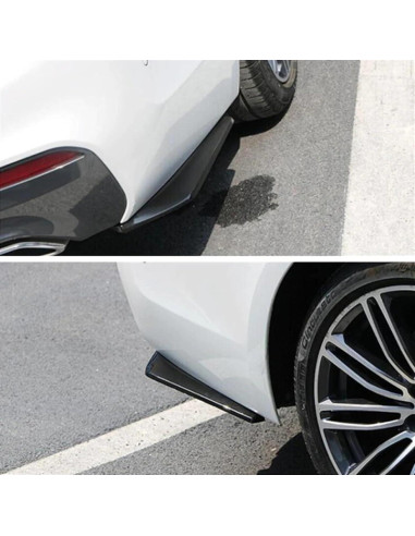 2 Piezas Difusor Parachoques Trasero BMW G30 G20 F30 E90 Negro