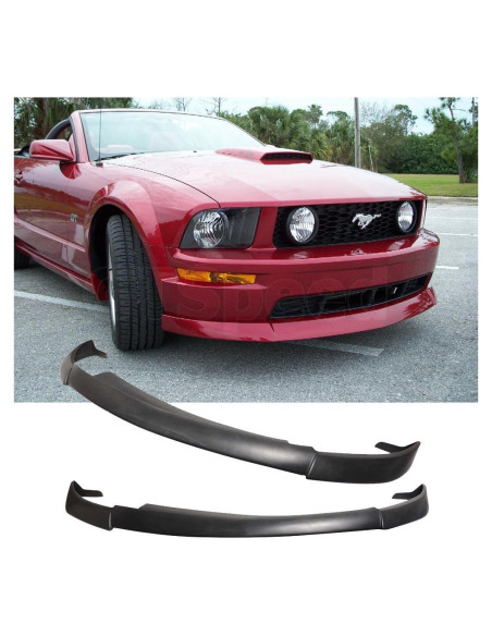 Labio de Parachoques Frontal GT-Speed CV2 Negro para Ford Mustang GT 2005-2009