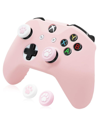 Funda de Silicona Antideslizante BRHE para Xbox One/S/X Rosa