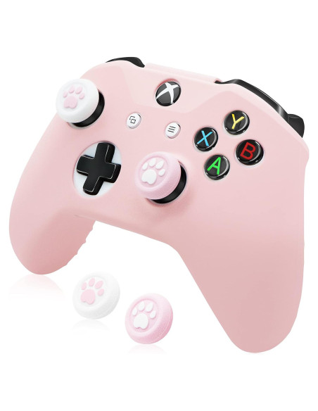 Funda de Silicona Antideslizante BRHE para Xbox One/S/X Rosa