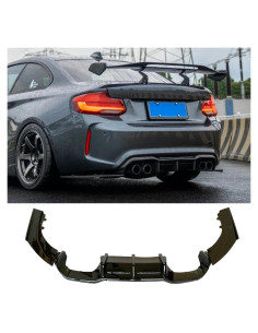 Difusor Trasero BMW F87 M2 2016-2021 ABS Negro Brillante