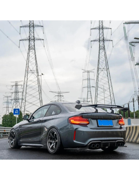 Difusor Trasero BMW F87 M2 2016-2021 ABS Negro Brillante