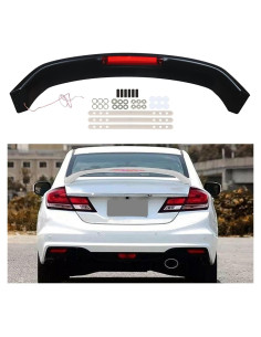 Alerón Trasero de Maletero Munirater Negro para Civic 2012-2015