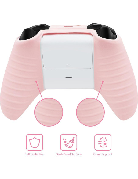 Funda de Silicona Antideslizante BRHE para Xbox One/S/X Rosa