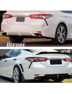 Difusor Trasero LED Toyota Camry SE XSE 2018-2024 Negro 2