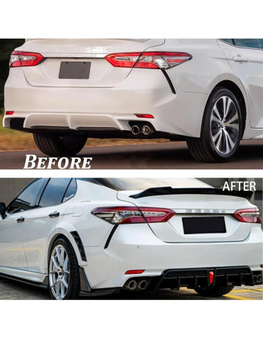 Difusor Trasero LED Toyota Camry SE XSE 2018-2024 Negro