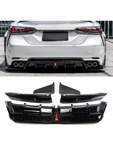 Difusor Trasero LED Toyota Camry SE XSE 2018-2024 Negro