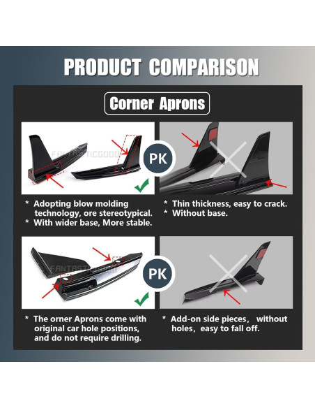 Difusor Trasero LED Toyota Camry SE XSE 2018-2024 Negro